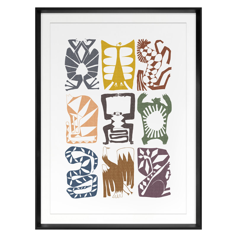 «Beasts of Eden 40» par Amaral, Melanie, Noir, H 20 po x l 15 po