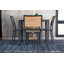 SoHo 36" Square Teak Aluminum Outdoor Dining Table-1280338553