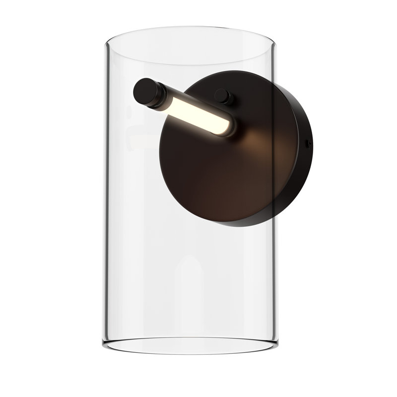 Maija LED Flush Mounted Sconce, Matte Black