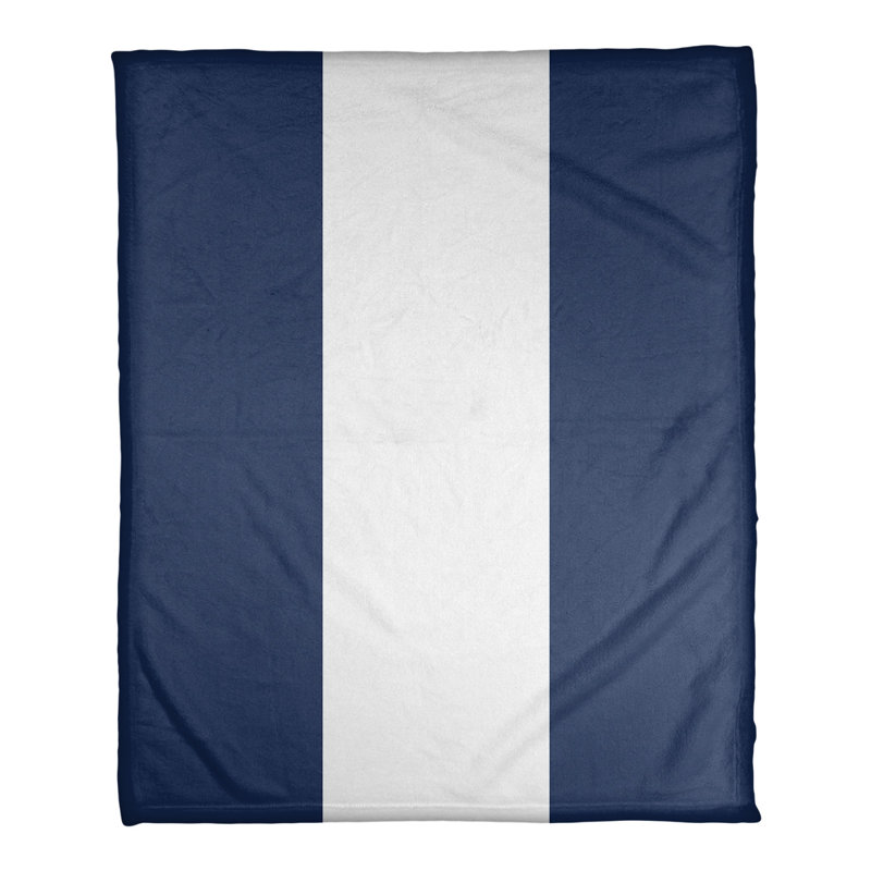 Jeté en polaire de baseball atlanta, l 62,5 po x L 82,5 po, Bleu marine / doré / rouge écarlate