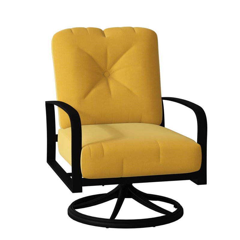 Fremont Outdoor Rocker Chair, Textured Black, Canvas Spa Sunbrella® Canvas