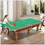Plateau de table de tennis de table pliable et portatif de taille moyenne 8 pieds vert pour jeux d'intérieur-124823457-124823458