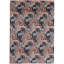 Geometric Area Rug in Black/Rust