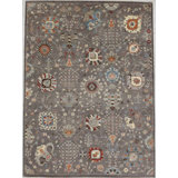 Transitional One-of-a-Kind Rectangle 9' X 12' Hand Knotted Area Rug