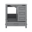 Armoire de salle de bain moderne avec 3 tiroirs-116306224