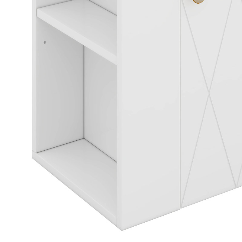 Meuble-lavabo 20 po avec lavabo en céramique, Blanc