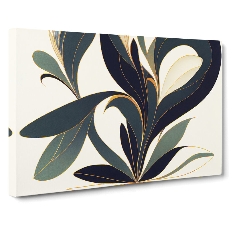 Precious Plant Leaf - Wrapped Canvas Print, 40cm H x 60cm W x 3cm D