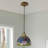 1 - Light Vintage Tiffany Single Pendant Light Dimmable