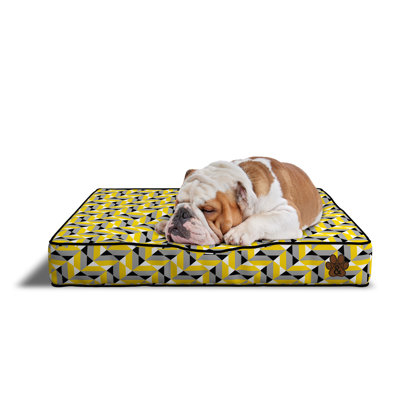 Darcie-Rose Geometric Polyurethane Pet Bed