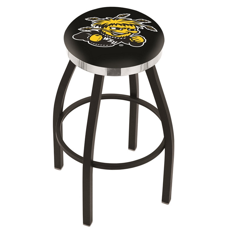 NCAA 36" Swivel Bar Stool, Wichita State