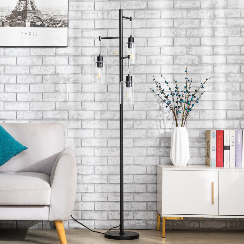 Hansell 65" Tree Floor Lamp with 3 Bulbs Included
