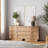 Mid-Century Modern Solid Wood 3-Drawer Dresser For Bedroom-119182574