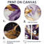 Mauve et or liquide Magic III - art mural moderne mauve 2 panneaux-219302552-219302553-219302554