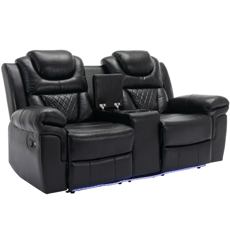 Fauteuil inclinable manuel de cinéma maison, Noir