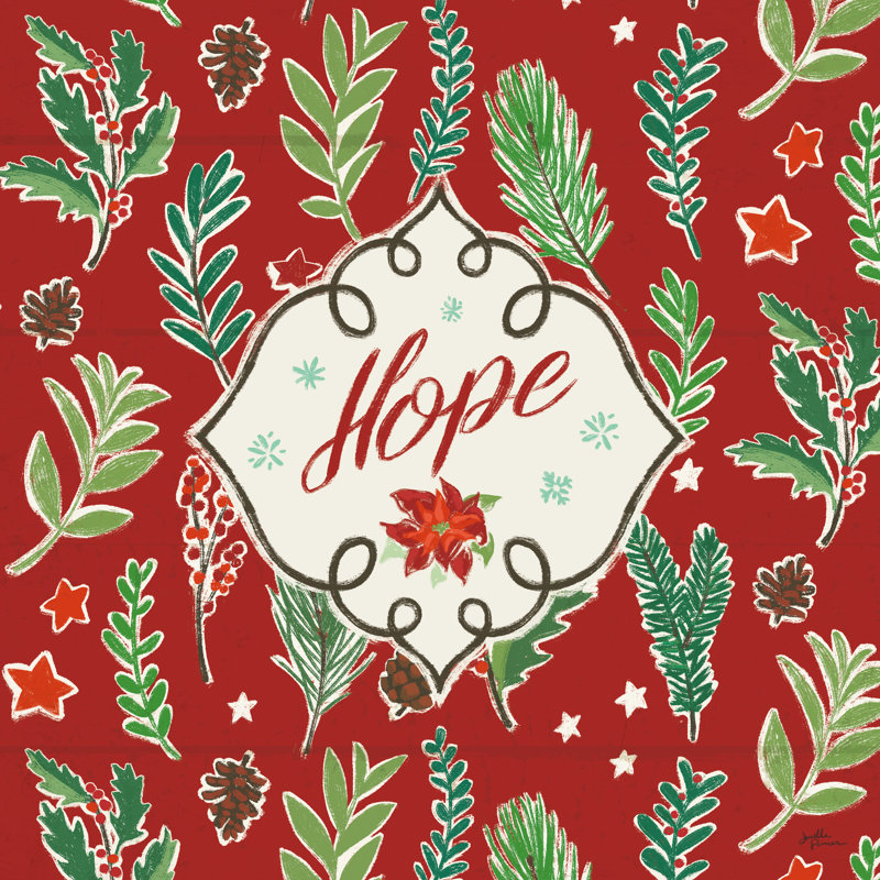 Holiday Joy VII - impression sur toile tendue, H 12 po x l 12 po, Non, Toile tendue