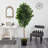 72'' Faux Ficus Tree in Metal Planter-229260742