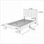Structure de lit plateforme simple en lin brossé réglable, aucun sommier nécessaire, plusieurs couleurs pour la chambre d'amis