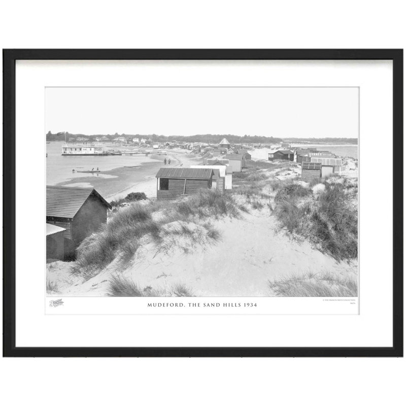 Mudeford, The Sand Hills 1934 by Francis Frith - Single Picture Frame Print, 45cm H x 60cm W x 2.3cm D