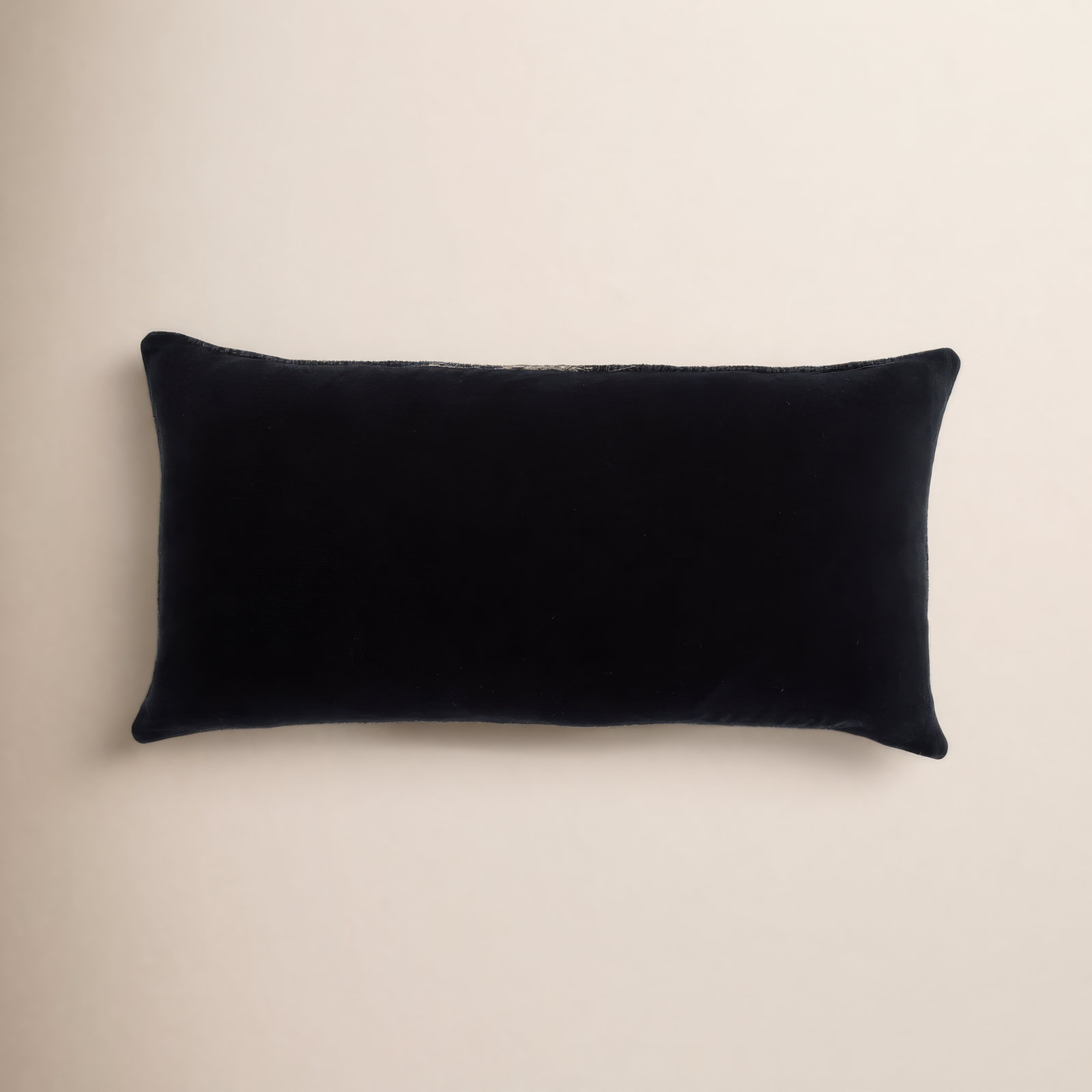 Gowan Handmade Pillow Cover, Black, Pillow Cover Only - No Insert, Rectangle 12"H x 24"W