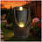 Wooden Barrel Style Outdoor Water Fountain With Lights Resin Rustic Garden Waterfall Decor For Patio Porch Yard-1692117331