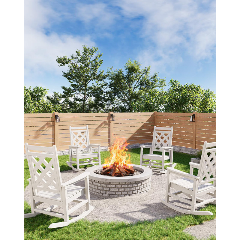 Outdoor Adirondack Chair, White