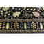 Tapis noir traditionnel Oushak Chobi