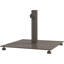 Parasol ajustable réglable de 1,5 po avec cadre en métal, brun et accessoires