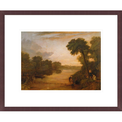 La Tamise près de Windsor par Joseph Mallord, William Turner, impression giclée encadrée