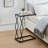 C-Shaped Accent Table,Glass Top End table-2067460573