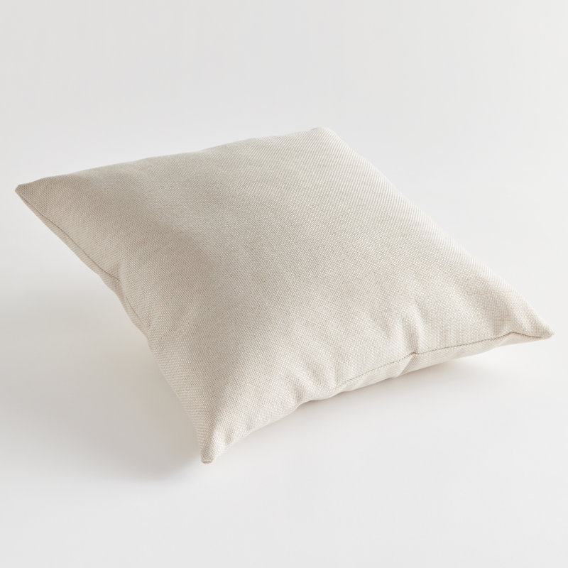 Coussin d'extérieur carré 20 po Sylvie, Gris clair