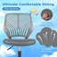 Chaise de bureau ergonomique à hauteur réglable pour enfants avec roulettes Costway-100559564