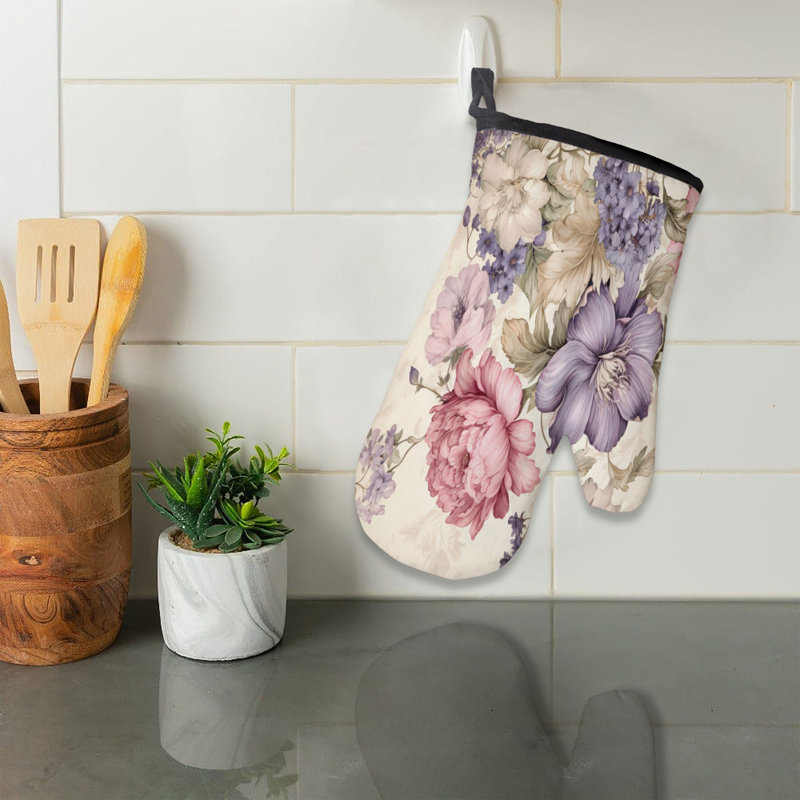 Soft Whimsy Oven Mitt Cotton Twill
