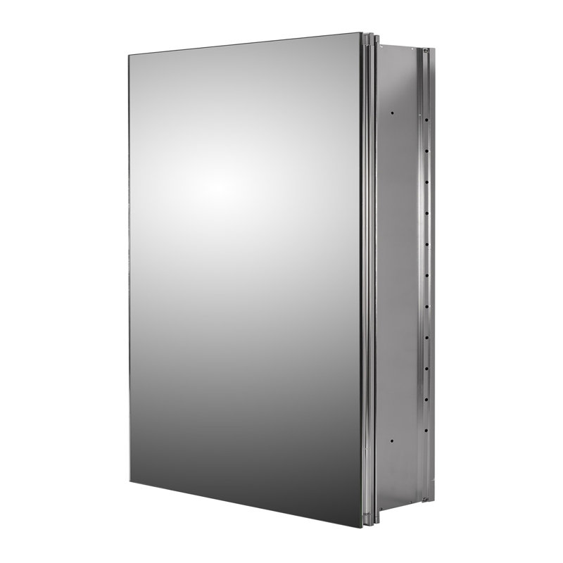 Rudy Premier Recessed or Surface Mounted Medicine Cabinet, 20" x 26", Polished Edge Mirror