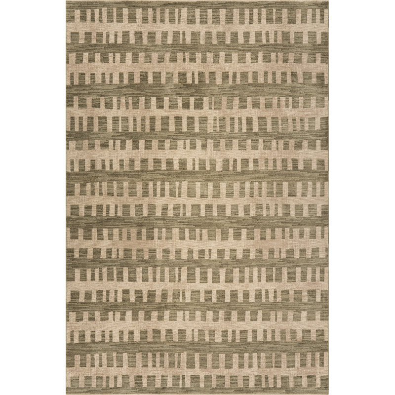  Tapis rayé bohème Oriella, Rectangle 5 pi x 7 pi 10 po
