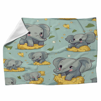 Machine Printed Throw Blanket