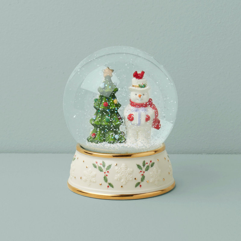 Boule à neige Happy Holly Days