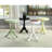 Round Pedestal Accent Table, White
