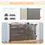 Barrière murale pour chien pliable