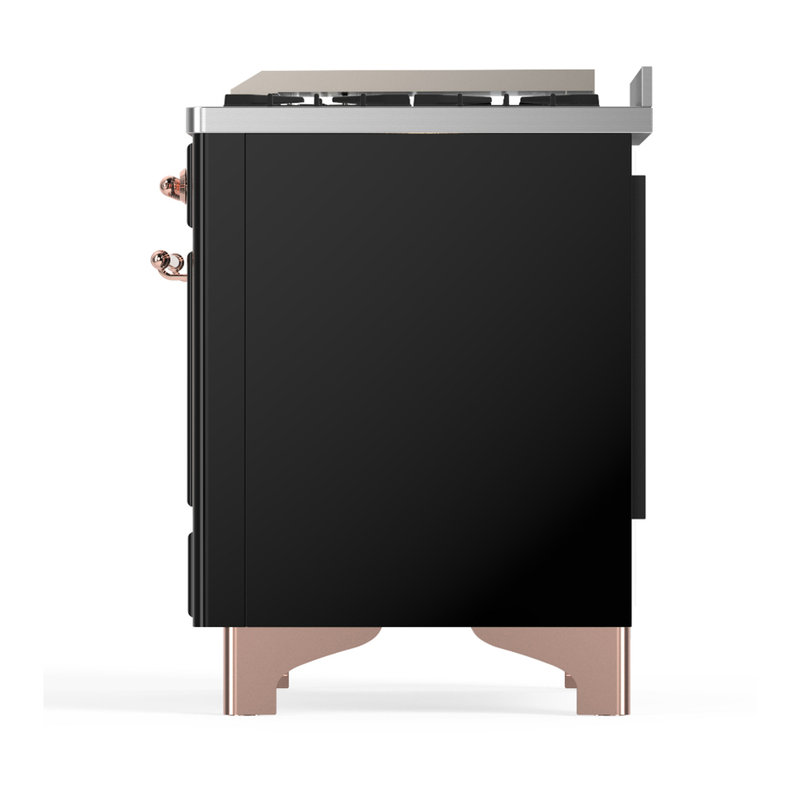 Majestic III Series 60 Inch Dual Fuel Range with 7 Sealed Burners, Griddle, Frenchtop in Antique White (Natural Gas, Copper Trim)