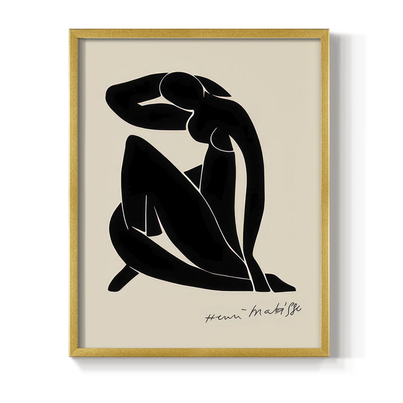 Matisse CL XXXVI, reproduction encadrée - bois massif, H 28 po x l 22 po