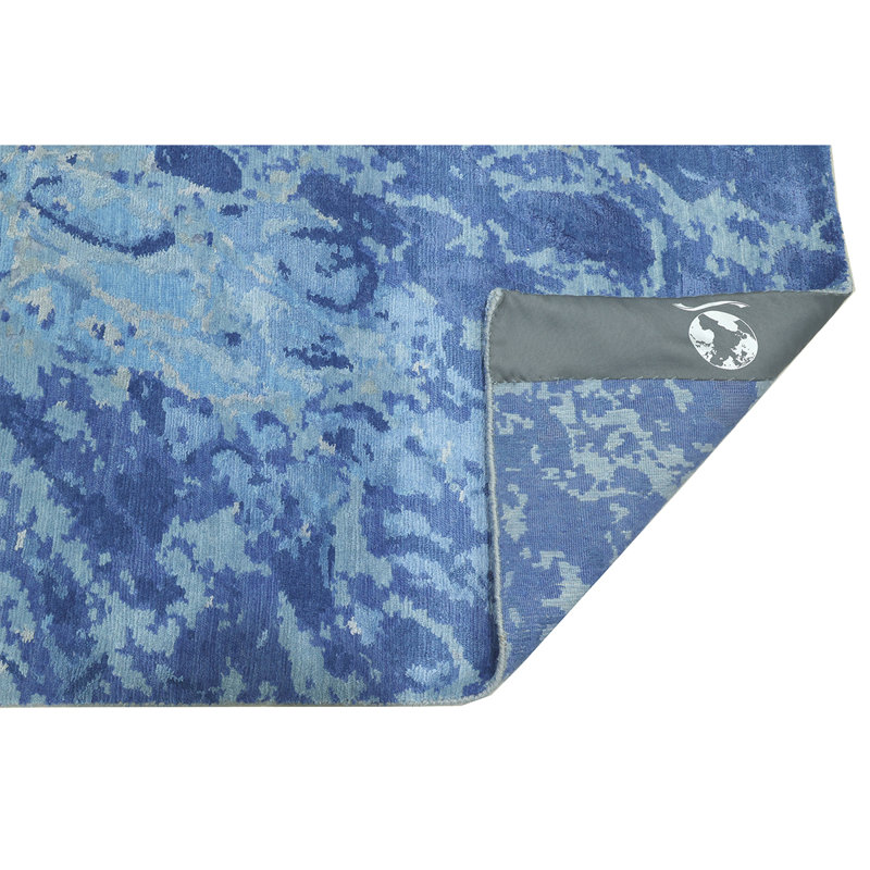 Hand Woven Wool Area Rug, Rectangle 8' x 10'