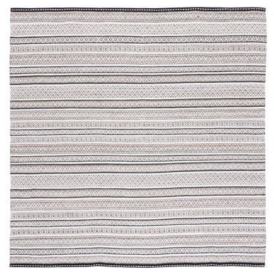 Striped Kilim Flat Weave Performance Striped Rug