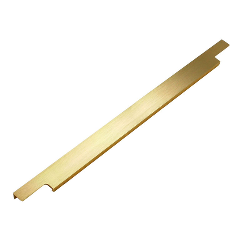 Dowell Kitchen Cabinet Finger Pull, 18", Gold