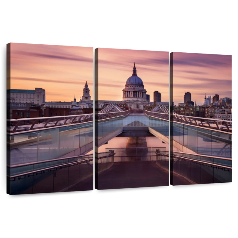 Lilie Millennium Bridge Vers St. Paul's, H 42 po x l 65 po