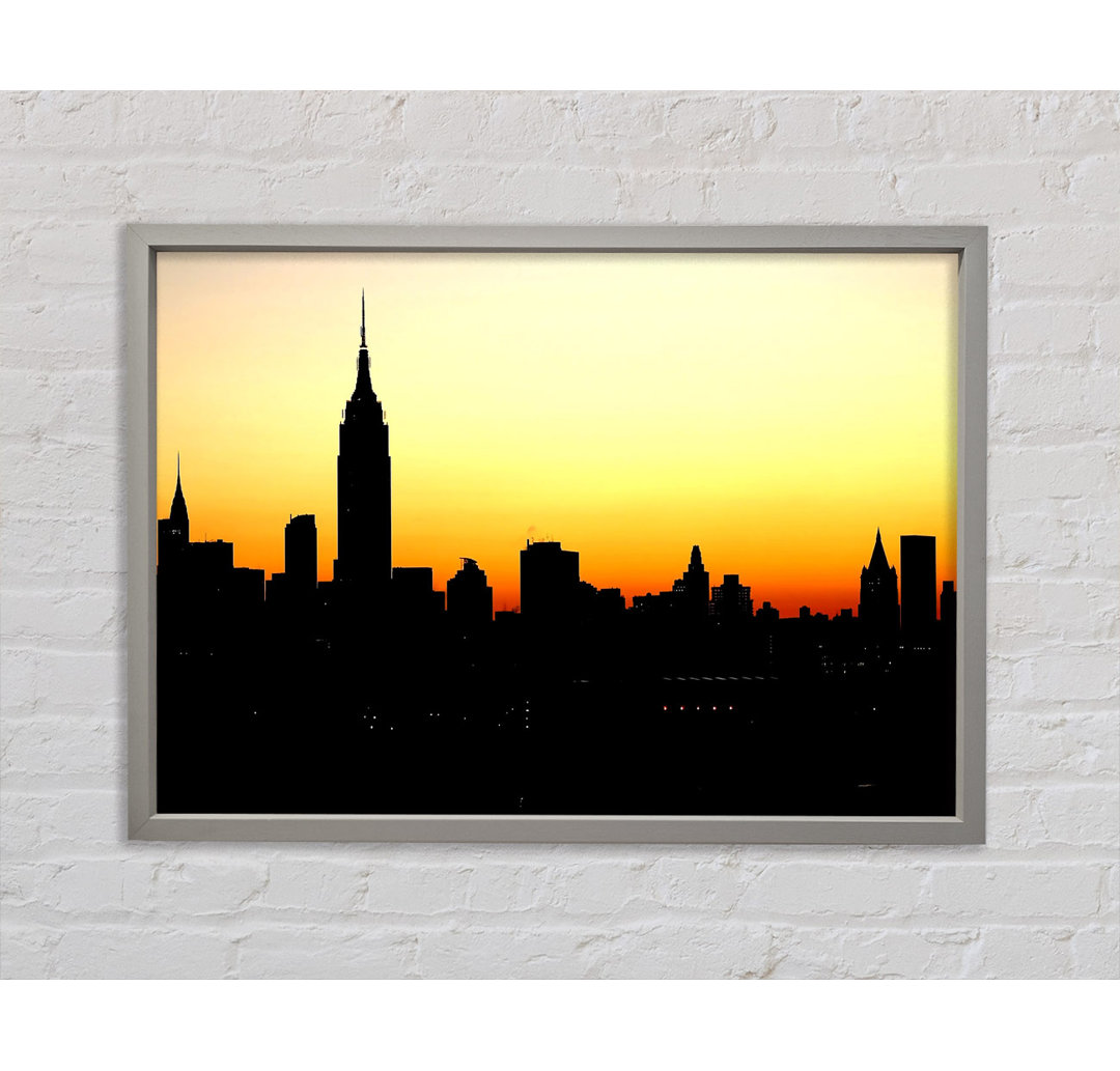 Empire State Building NYC bei Sonnenuntergang - Druck