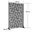 183cm H Freestanding Metal Room Divider Decorative Privacy Screen Garden Lattice Panel Trellis for Patio, Balcony, Backyard, Pool, Indoor Room-132790224-132790222