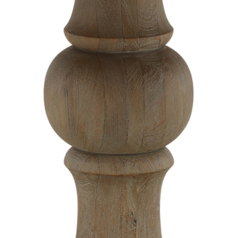 47" Mango Solid Wood Pedestal Dining Table, 30"H x 47"L x 47"W