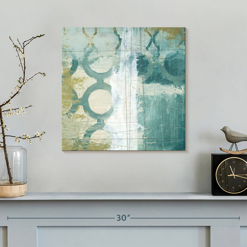Blue Ramble II, 16" H x 16" W