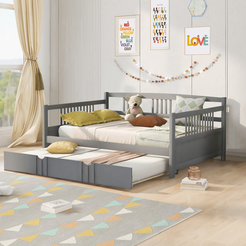 Lit de jour simple avec couchette Ottinger, gris