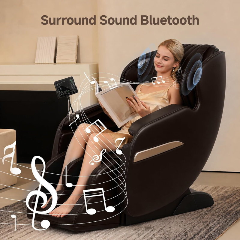 Fauteuil de massage brun F3 Zero-Gravity, Brun